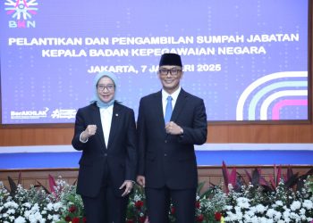 Menteri PANRB Rini Widyantini melantik Zudan Arif Fakrulloh Sebagai Kepala BKNÂ