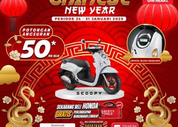 Bawa Pulang New Honda Scoopy dengan Angpao Spesial Imlek dari Sinsen
