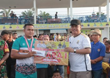 Wabup Katamso Hadiri Penutupan Turnamen Sepakbola Merlung Maju 2025