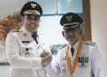Syukur dan Khafied Dilantik Presiden Prabowo jadi  Bupati dan Wakil Bupati Merangin bersama Kepala Daerah lainya