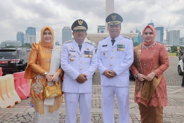 Presiden Prabowo Lantik Anwar Sadat dan Katamso sebagai Bupati-Wabup Tanjab Barat