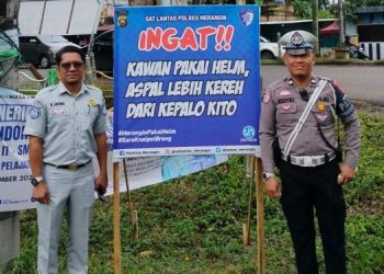 Edukasi Pengguna Jalan, Jasa Raharja Pasang Spanduk Keselamatan Berlalu Lintas