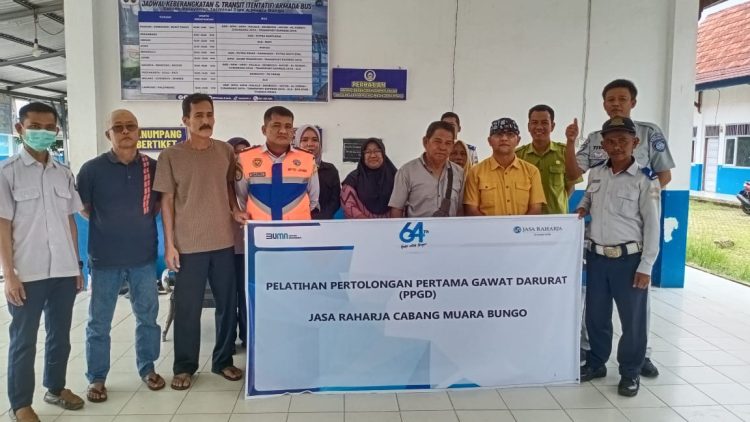 Jasa Raharja Muaro Bungo Gelar Pelatihan PPGD di Terminal Tipe A