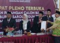 Ketua DPRD Sarolangun Hadiri Rapat Pleno Penetapan Bupati dan Wakil Bupati Sarolangun priode 2025 – 2030