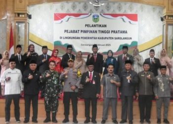 Ketua DPRD Sarolangun Hadiri Pelantikan Pegawai Tingkat Eselon II Kabupaten Sarolangun 2025