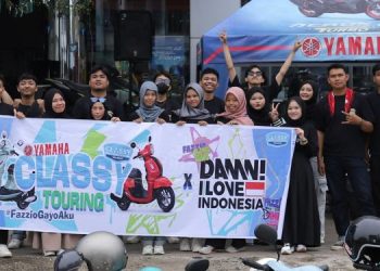 Touring Fazzio Hybrid Jambi Colaborasi dengan Damn! I Love Indonesia