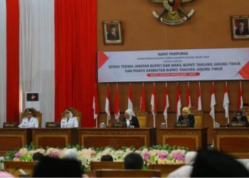 DPRD Tanjung Jabung Timur Gelar Paripurna Istimewa Sertijab Bupati dan Wakil Bupati