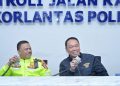 Menhub, Kakorlantas, dan Dirut Jasa Raharja Tinjau Command Center KM 29 dan Gelar Doa untuk Ops Ketupat 2025