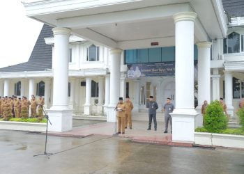 Pemkab Tanjab Barat Gelar Apel Gabungan dan Halal Bihalal