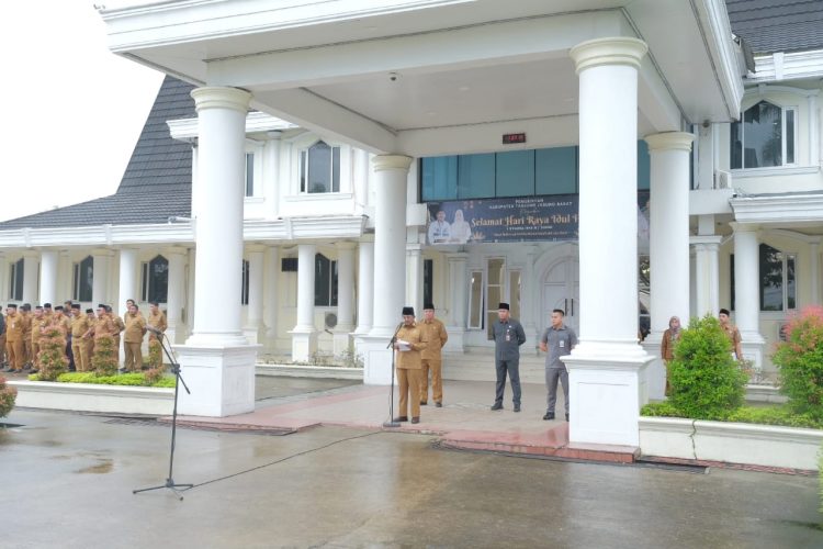 Pemkab Tanjab Barat Gelar Apel Gabungan dan Halal Bihalal