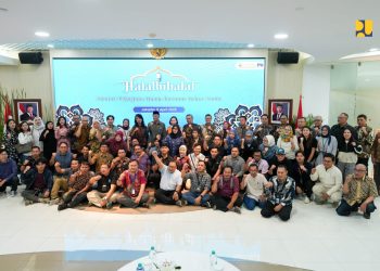 Menteri Pekerjaan Umum Dody Halal Bihalal Bersama Rekan Media
