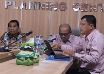 Inspektur dan Kadis PMPTSP-TK Merangin mewakili Bupati ikuti Sosialisasi Nota Kesepahaman Pengawasan Perizinan