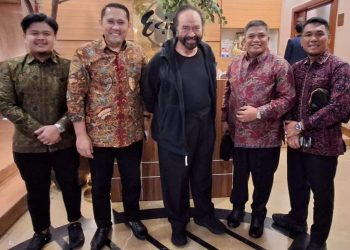 Bupati H M Syukur dan Pimpinan DPRD Merangin Ketemu Surya Paloh, Ini Masukan dari Surya PalohÂ