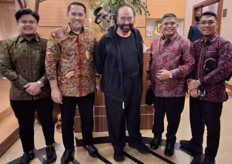 Bupati H M Syukur dan Pimpinan DPRD Merangin Ketemu Surya Paloh, Ini Masukan dari Surya Paloh