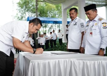 Bersama Badan Gizi Nasional, Bupati Merangin Tandatangani MoU Pemantapan Program MBG