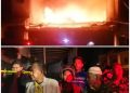 Toko Perabot dilalap Si Jago Merah, Wabup Merangin Khafid Langsung Tinjau Ke Lokasi Kebakaran