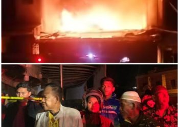 Toko Perabot dilalap Si Jago Merah, Wabup Merangin Khafid Langsung Tinjau Ke Lokasi Kebakaran
