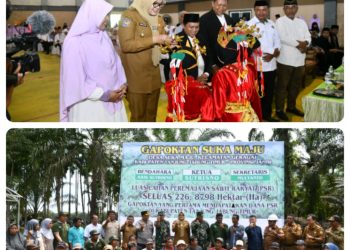 Bupati Dillah Hadiri Wisuda 220 Tahfidz Qur’an dan Penanaman Peremajaan Sawit Rakyat