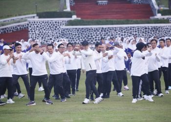 Hari Kedua Retret, Kepala dan Wakil Kepala Daerah Ikuti Senam Pagi dan Akan dibuka MendagriÂ