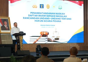 Jaksa Agung Tandatangani Naskah DIM RUU KUHAP Untuk Sistem Hukum Acara Pidana yang Adaptif