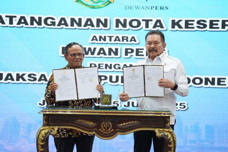 Kejaksaan RI dan Dewan Pers Tandatangani Nota Kesepakatan Terkait Penegakan Hukum dan Kemerdekaan Pers