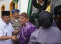 Kedatangan Jamaah Haji Kabupaten Merangin Kloter 18 disambut Wabup  Khafidh MoeinÂ