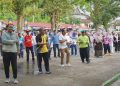 Bupati Merangin H M Syukur Senam Jumat Sehat di RTH Padar  Bawah