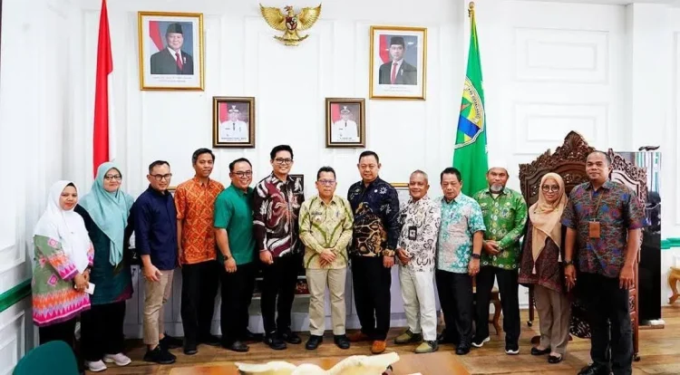 Bupati Batang Hari Diwakili Pj. Sekda Bahas Penurunan Stunting dengan Tanoto Foundation