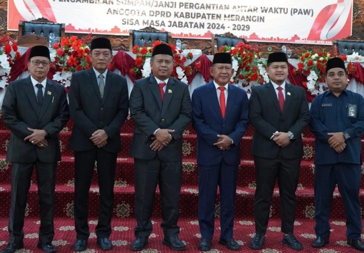 DPRD Merangin Gelar Rapat Paripurna Pelantikan Rustam Effendi Jadi Anggota Dewan Antar Waktu 2024-2029