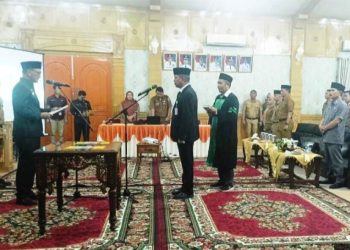 Ir.Dedy Hendri M.Si Kembali Di Lantik Sebagai Pejabat (Pj) Sekda Sarolangun Oleh Bupati Sarolangun H.Hurmin SE