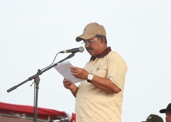 Bupati Tanjab Barat Pimpin Apel Gotong Royong Serentak Sambut Hari Pramuka ke-64