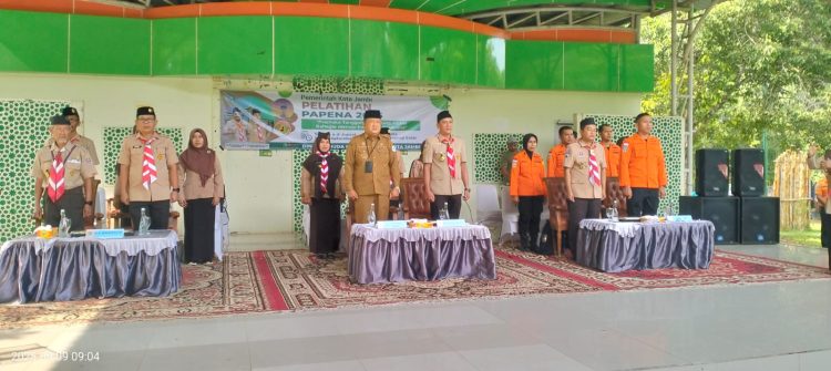 Dispora Kota Jambi Gelar Diklat Pramuka Penanggulangan Bencana Tahun 2025