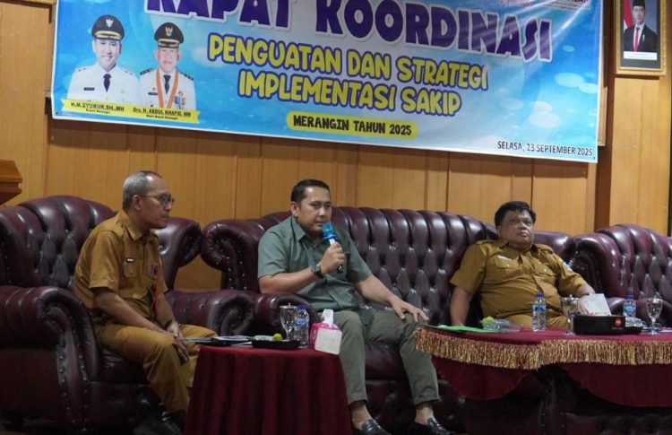 Bupati Merangin Pimpin Rakor Penguatan dan Stategi Implementasi SAKIP