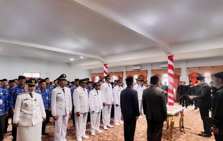 Bupati Merangin H M Syukur Lantik 139 Jabatan Administrasi dan Fungsional, Ini Nama- Namanya