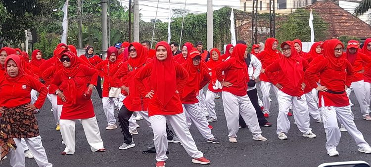 Kehadiran Hesti Haris di Peringatan HATERI ke-40, Dukungan Kuat Pengembangan Senam Tera di Jambi