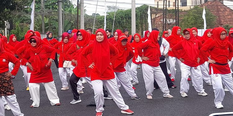 Kehadiran Hesti Haris di Peringatan HATERI ke-40, Dukungan Kuat Pengembangan Senam Tera di Jambi