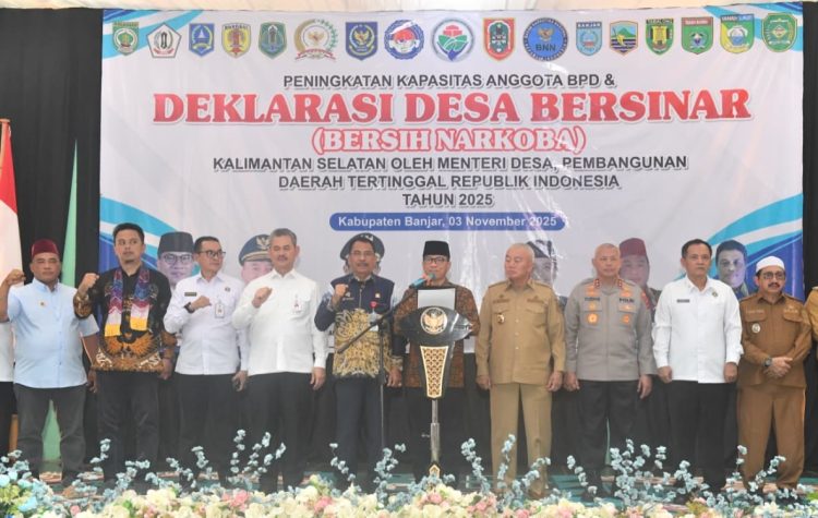 Menteri Desa PDT Yandri Deklarasi Desa Bersih Narkoba