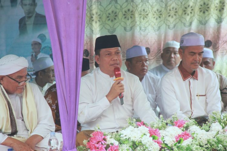 Wabup Katamso Hadiri Haul Akbar Sulthonul Aulia Syekh Abdul Qadir Al-Jailani di Desa Dataran Pinang