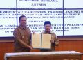 Wabup Katamso Tanda Tangani Komitmen Bersama Percepatan Penetapan Lembaga Independen Migas di WK Jabung dan Lemang
