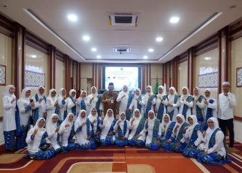 Bupati BBS Hadiri Pelantikan Pengurus BKMT Kabupaten Muaro Jambi Tahun 2025-2030