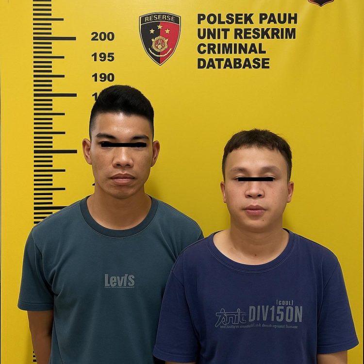 kerja sama Tim Macan Pseko dan Reskrim Polsek Pauh Amankan Dua Pelaku Begal Di Kecamatan Pauh