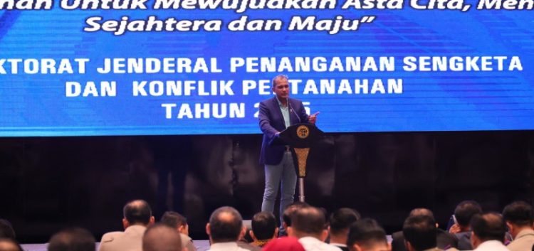 Kementerian ATR/BPN Gelar Rakor Pencegahan dan Penyelesaian Tindak Pidana Pertanahan Termasuk Mafia Tanah