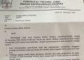 Surat Tanggapan BKD Provinsi Jambi/Ist.