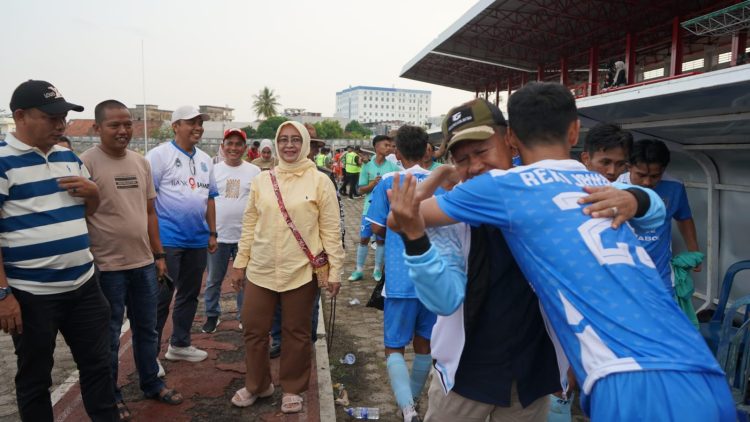 Laga Perdana PS Merangin lawan PS Tebo Menang 5-1, Wabup Khafidh Moein saksikan Langsung 