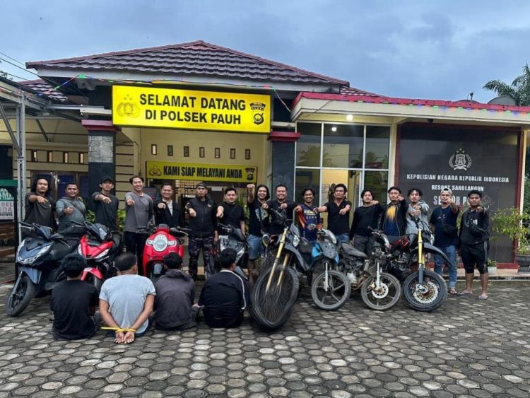 ‎Lagi lagi Bersama Tim Macan Pseko Berhasil Tangkap 4 Sindikat Curanmor Di Kecamatan Pauh