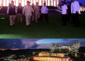 Presiden Prabowo Tiba di IKN, Tinjau Progres Pembangunan 