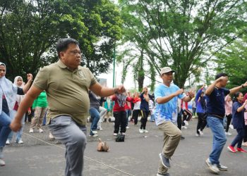 Pemkab Merangin Gelar Goro dan Senam Bersama Lintas OPD
