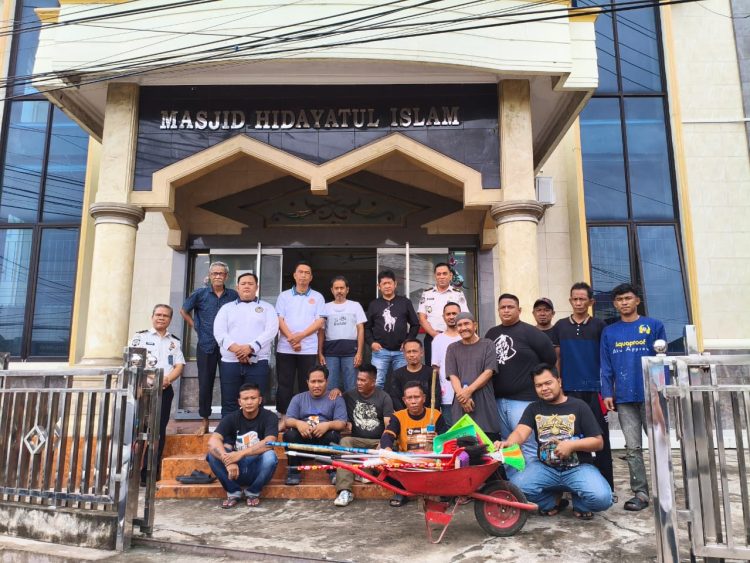 Lapas IIA Jambi Kerja Bakti Bersihkan Masjid Sambut Ramadhan 1447 H