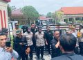 Polres Sarolangun Di Datangi Pendemo Aksi Damai dari LSM Dan Alisnsi Muratara Sumsel
