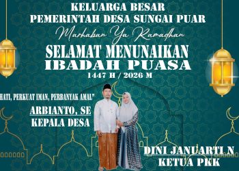 Keluarga Besar Pemerintah Desa Sungai Puar Mengucapkan Marhaban Ya Ramadhan